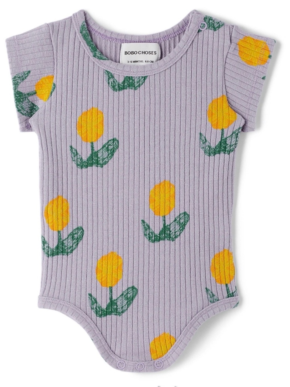 Bobo Choses Wallflowers All Over Short Sleeve Bodysuit